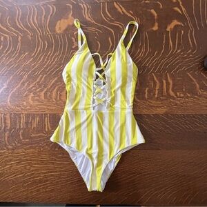 Dippin' Daisy's Yellow and White Swimwear